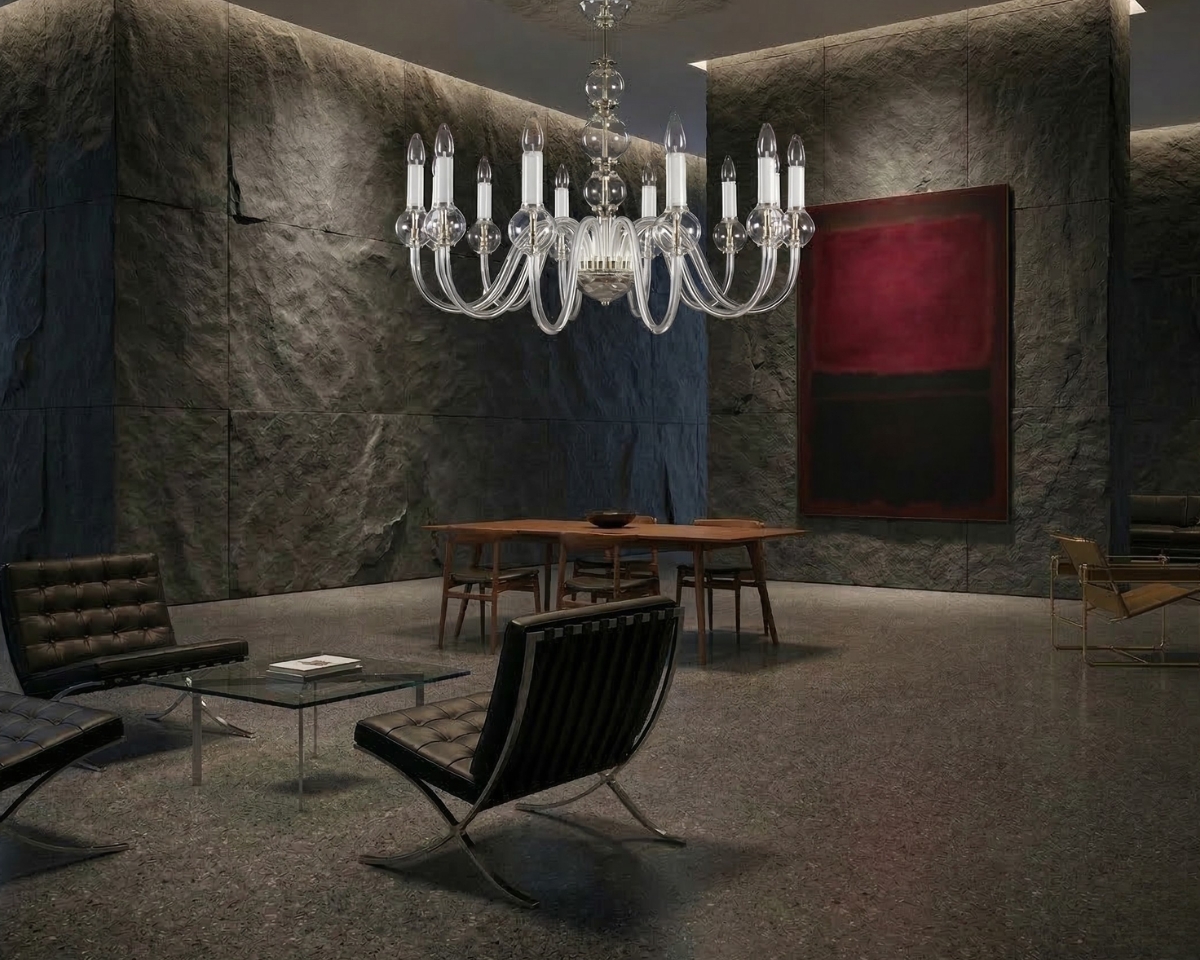 Veľký sklenený luster EL4301200 