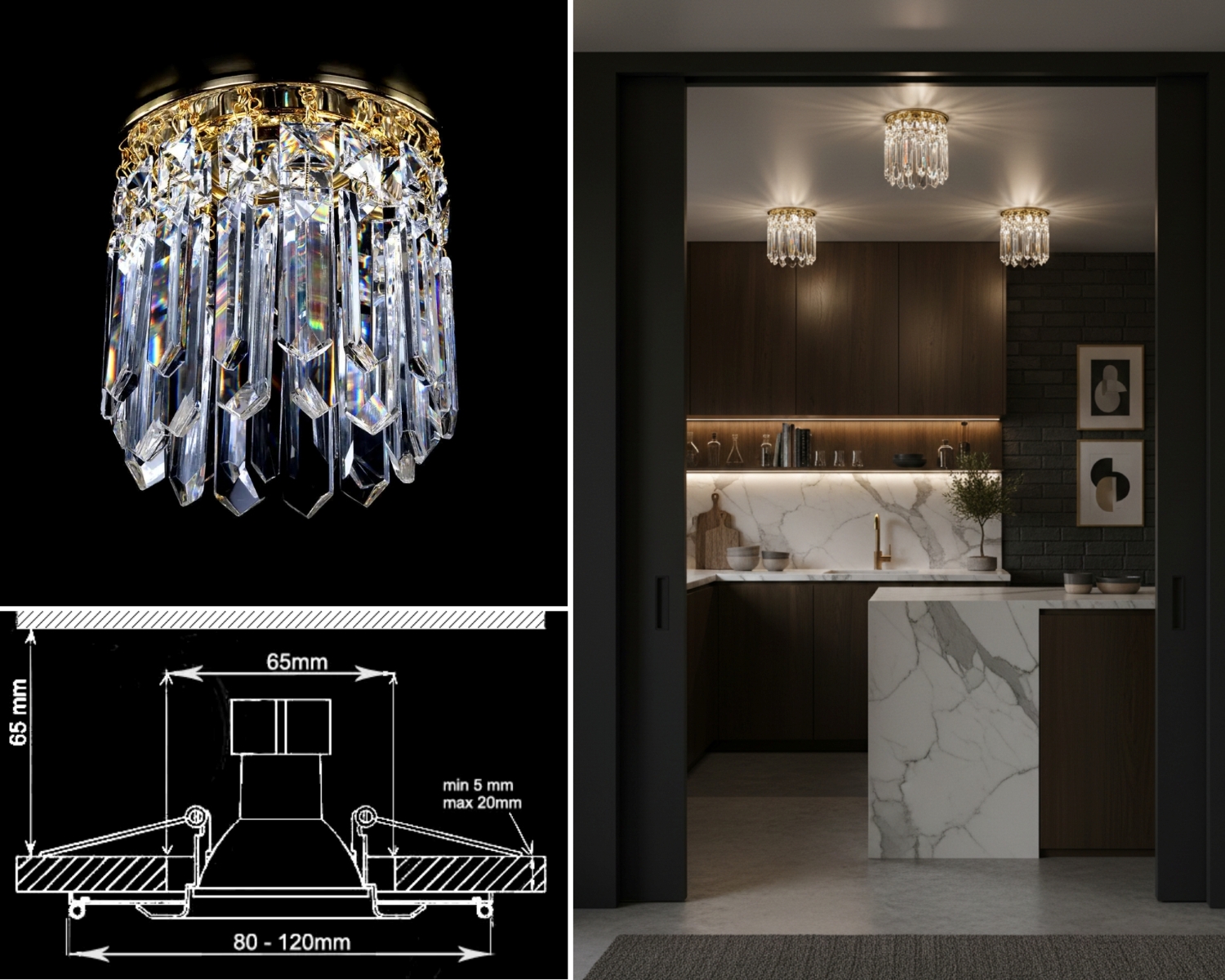 Bodové svietidlo stropné B509CE