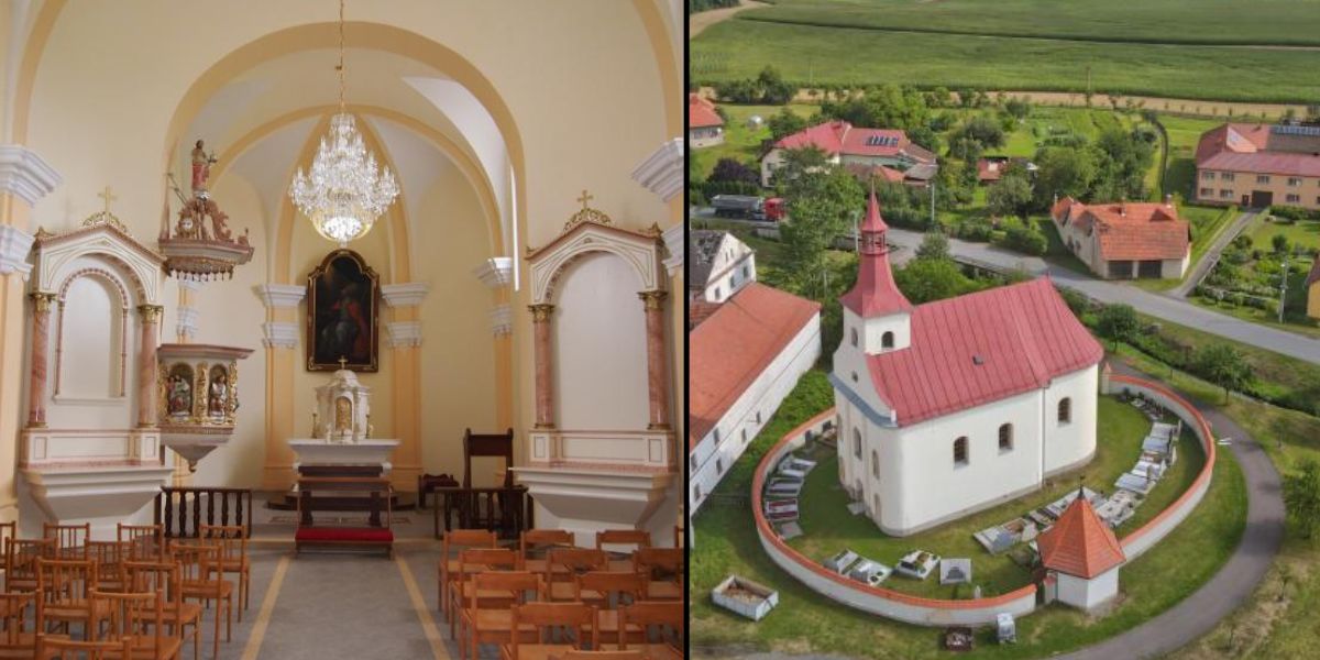 Krištáľové svietidlá ArtCrystal Tomeš pre kostol sv. Urbana v Nejdku, Česká Republika