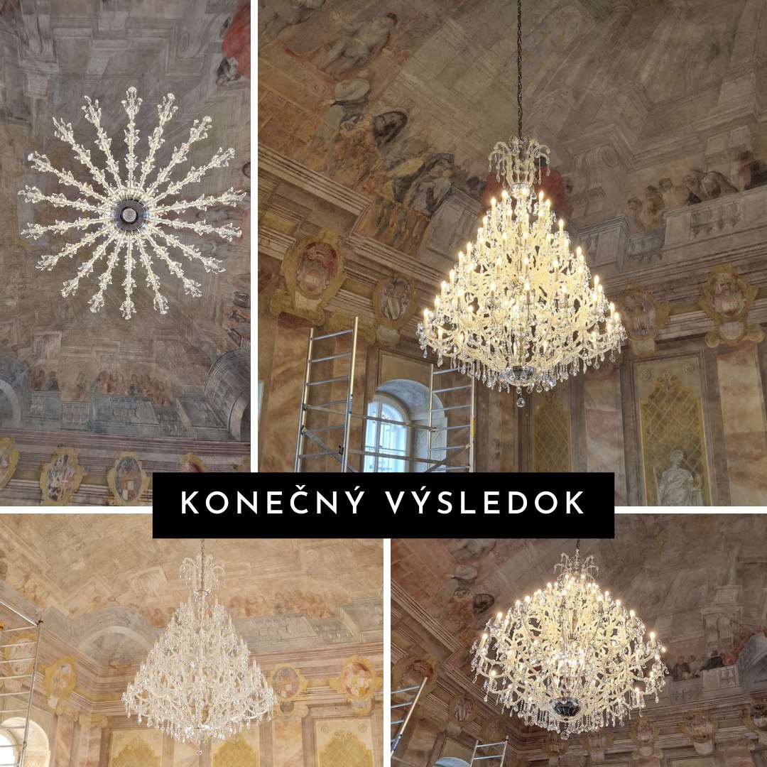 Historický interiér radnice Brno s maľbami