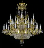 Luster mosadzný luxusný L359CLN