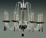 Luster sklenený čierny EL210803Black