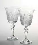 Brúsené poháre na víno 2ks 12116-170ml