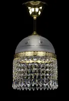 Luster mosadzný s ovesy L331CLN