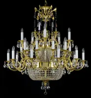 Luster mosadzný luxusný L359CLN