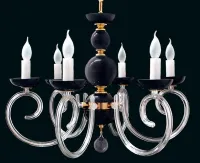 Luster sklenený čierny EL421600 black