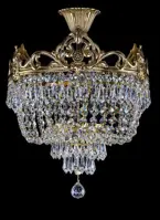 Luster mosadzný s ovesy L375CLNT