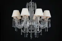 Luster krištáľový LLCH08S CRYSTAL-WHITE