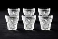 Brúsené pohárky 6 ks 45 ml BOPK500