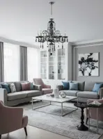 Krištáľový luster čierny ATCH06A Krištáľový luster čierny ATCH06A