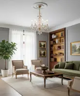 Luster mosadzný sklenený AL175