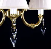 Mosadzný luster s tienidlami  L322CE - detail 