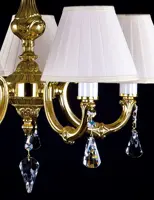Mosadzný luster s tienidlami L326CE - detail 