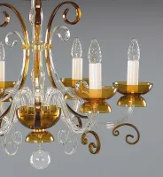 Luster sklenený EL414600 topas