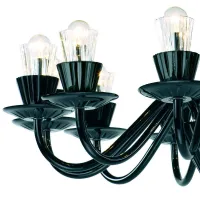 Luster moderný Preciosa Humprecht 12 Black