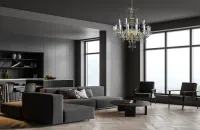 Luster krištáľový veľký L015CLN