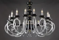 Krištáľový luster čierny EL4211600BLACK