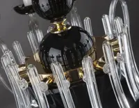 Krištáľový luster čierny EL4211600BLACK