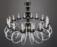 Krištáľový luster čierny EL4211600BLACK