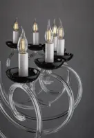 Krištáľový luster čierny EL4211600BLACK