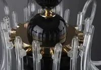 Krištáľový luster čierny EL4211600BLACK
