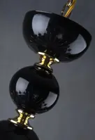 Krištáľový luster čierny EL4211600BLACK