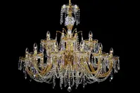 Luster krištáľový LLCH18-CRYSTAL-GOLD