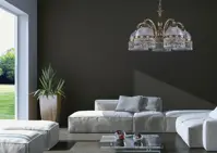 Luster mosadzný s ovesy do obýváčky  L329CE 