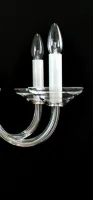 Luster sklenený hladký  LW513120100G - detail sviečky