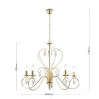 Luster s kovovými rameny OLU16585