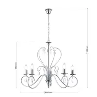 Luster s kovovými rameny OLU16585