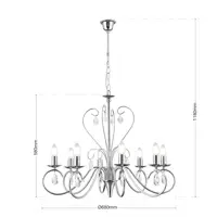 Luster s kovovými rameny OLU16588