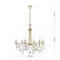 Luster s kovovými rameny OLU16706