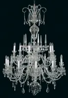 Luster luxusný krištáľový EL6701801SWPB - Strieborný