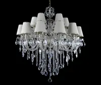 Luxusný luster s tienidlami LW169182101 - Strieborný