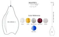 Svietidlo moderné Muutos Frosted L*