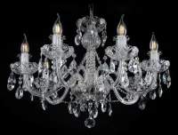 Tradičný krištáľový luster EL173702PB  - Strieborný