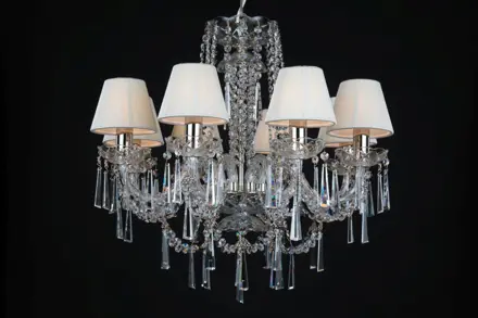 Luster krištáľový LLCH08S CRYSTAL-WHITE