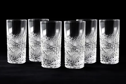 Brúsené pohárky 6 ks 50 ml BLPK500