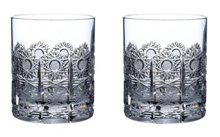 Brúsené poháre na whisky 2ks 20260-320ml