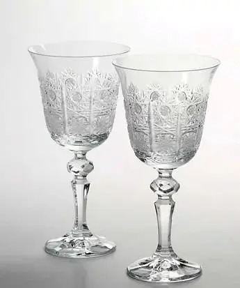 Brúsené poháre na víno 2ks 12116-170ml