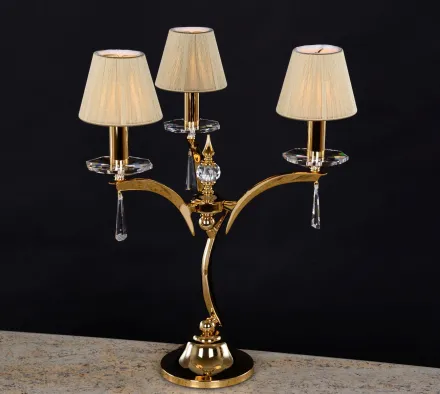 Stolná lampa LLCH03S BRASS BEIGE