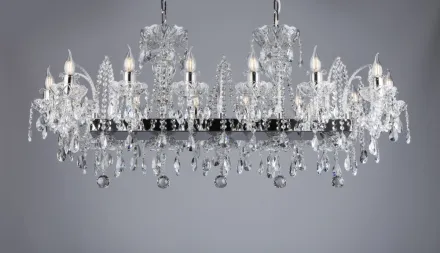Luster krištáľový moderný EL1021402 OVALPB