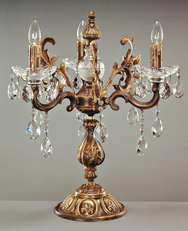 Stolná lampa mosadzná ES852301PT