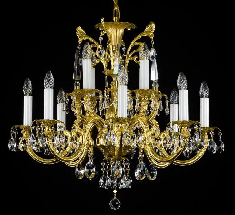 Luster mosadzný s ovesy L360CLN