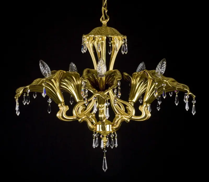 Luster mosadzný s ovesy L369CE