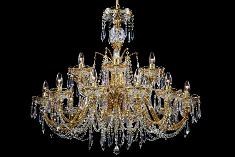 Luster krištáľový LLCH18-CRYSTAL-GOLD Luster krištáľový LLCH18-CRYSTAL-GOLD